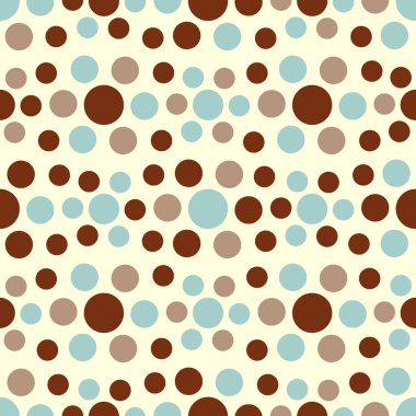 Çok renkli dairelerin görüntüsüyle kusursuz soyut geometrik desen.