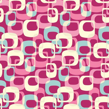 Oval geometrik şekiller görüntü ile Dikişsiz soyut desen