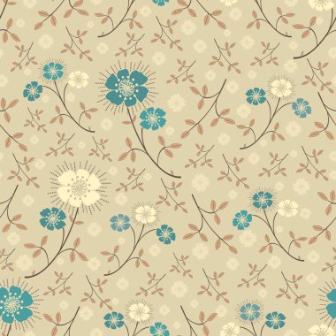 Çiçekler görüntü ile Seamless modeli.