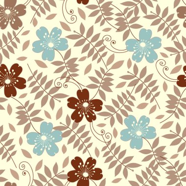 Çiçekler görüntü ile Seamless modeli.