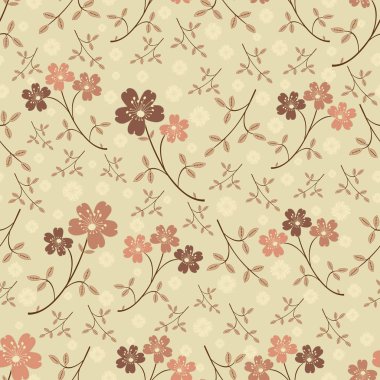 Çiçekler görüntü ile Seamless modeli.