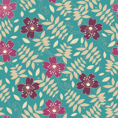 Çiçekler görüntü ile Seamless modeli.