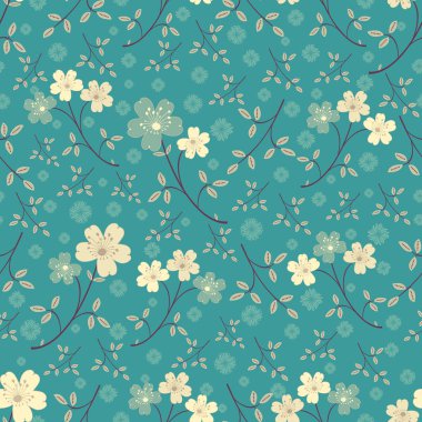 Çiçekler görüntü ile Seamless modeli.