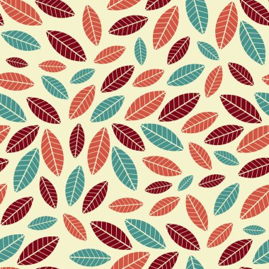 Yaprakları görüntü ile Seamless modeli.