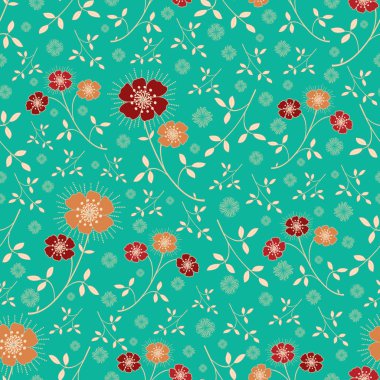 Çiçekler görüntü ile Seamless modeli.