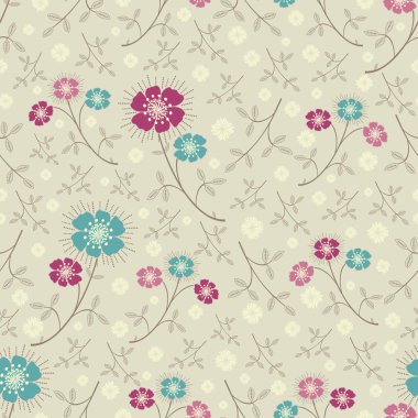 Çiçekler görüntü ile Seamless modeli.