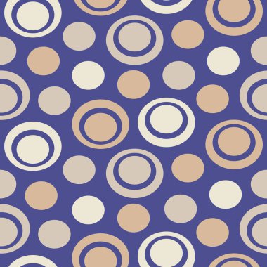 Yüzük ve daireler görüntü ile Dikişsiz soyut geometrik desen.