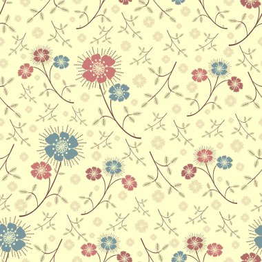 Çiçekler görüntü ile Seamless modeli.