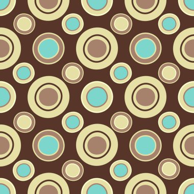 Yüzük ve daireler görüntü ile Dikişsiz soyut geometrik desen.