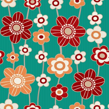 Çiçekler görüntü ile Seamless modeli.