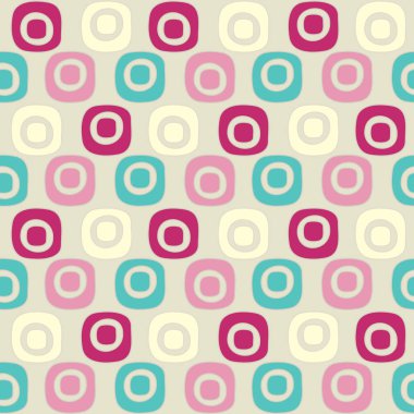 Oval geometrik şekiller görüntü ile Dikişsiz soyut desen