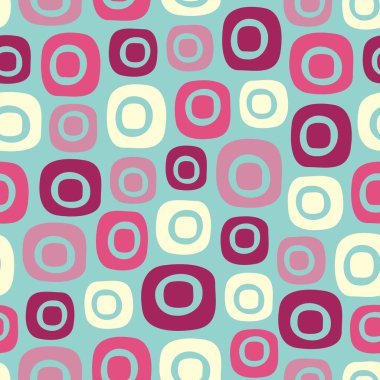 Oval geometrik şekiller görüntü ile Dikişsiz soyut desen