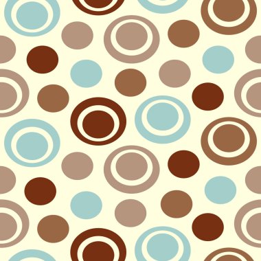 Yüzük ve daireler görüntü ile Dikişsiz soyut geometrik desen.
