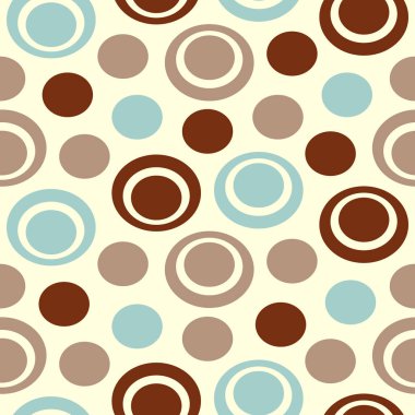 Yüzük ve daireler görüntü ile Dikişsiz soyut geometrik desen.