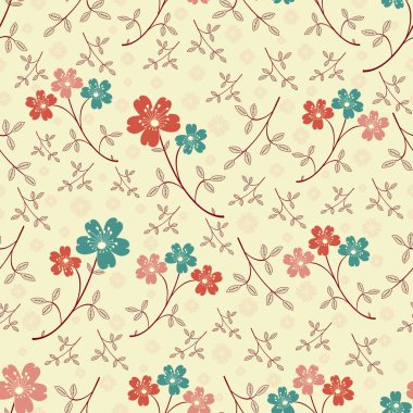 Çiçekler görüntü ile Seamless modeli.