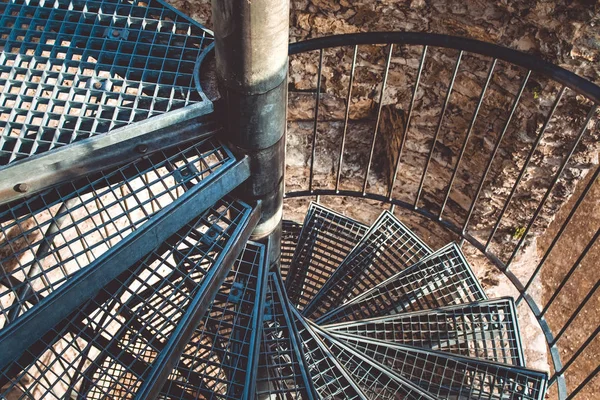 Escalera Metal Espiral Torre — Foto de Stock