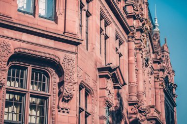 Eski Kütüphane kampus Almanya Heidelberg şehir. Tarihsel görüş.