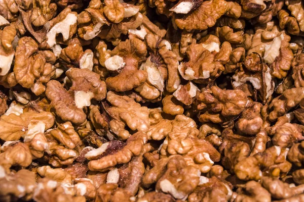 Arka plan ve doku. Ceviz çok. Sağlıklı ve yararlı gıda, vitaminler. Diyet. Lezzetli.