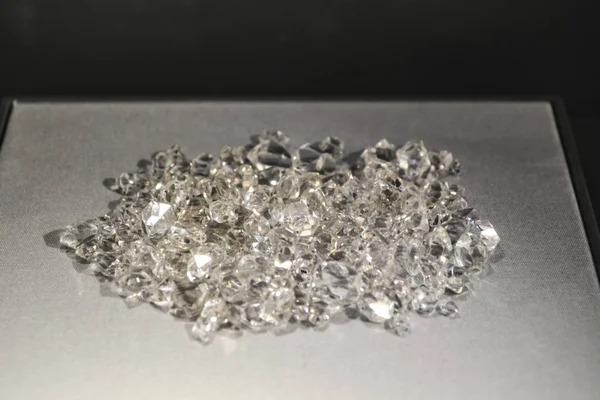 Precious cut transparent stones. Diamond. Diamond. Quartz. Natural and solid material. Minerals.