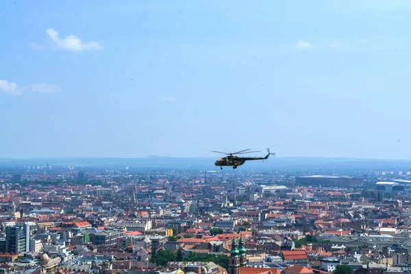 2019 Budapeste Hungria Bela Vista Parte Histórica Cidade Edifícios Antigos — Fotografia de Stock