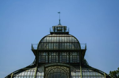 15.06.2019. Avusturya, Viyana. Bir manzara ve turistik yer Schoenbrunn park ve bahçeleri, sera ve tropikal bitkiler ile toprakları.
