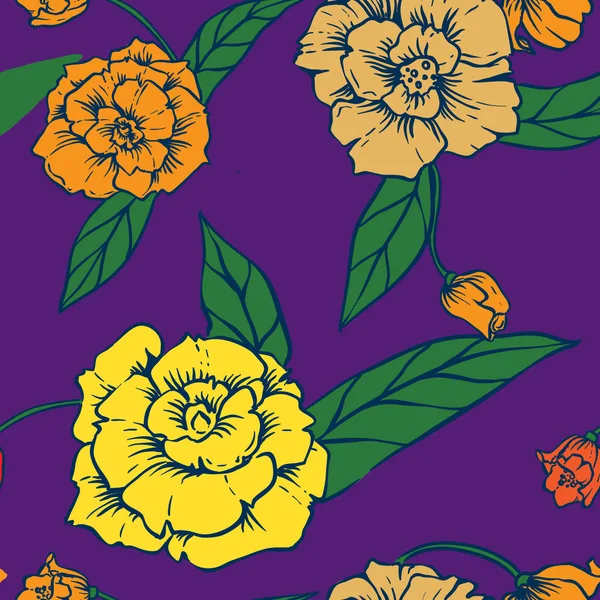 Fondo Clásico Floral Elegante — Vector de stock