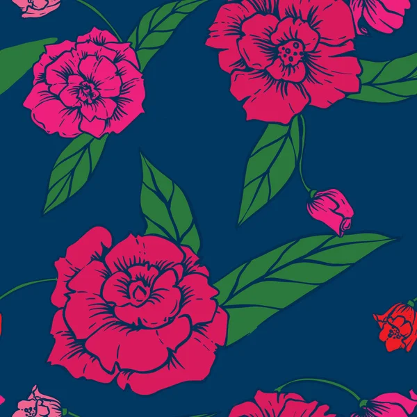 Clássico Floral Elegante Fundo — Vetor de Stock