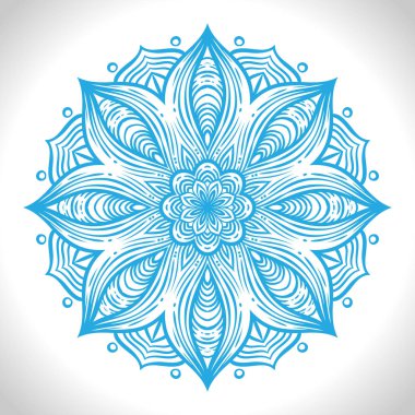 Kaleydoskop çiçek öğeleri yuvarlak renkli dairesel desen