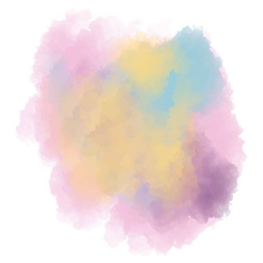 Beyaz arka planda izole edilmiş suluboya sanat eserleri. Renkler arasında ince geçişler. Moda renkleri. Vektör çizimi. Soyut zemin. Eps 8. Fırça darbesi.