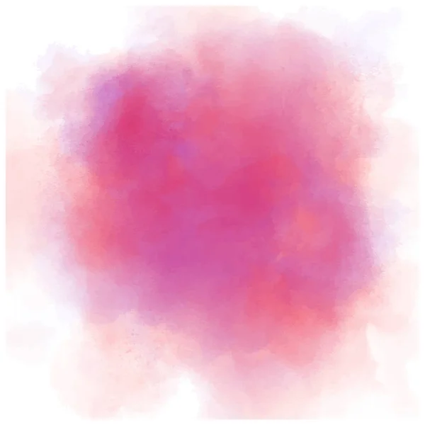 Fond Aquarelle Rose Rouge Peinture Vectorielle Abstraite Isolée Sur Fond — Image vectorielle