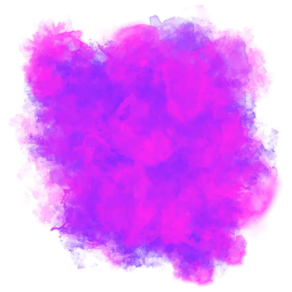 Fond Aquarelle Rose Violet Bleu Peinture Vectorielle Abstraite Isolée Sur — Image vectorielle