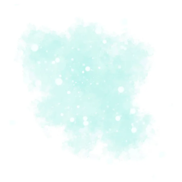 青い水彩の背景 抽象ベクトルペイントスプラッシュ 白の背景に隔離された アクエラレの質感 冬の時間と雪のイラスト — ストックベクタ