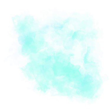 Beyaz lekeli mavi suluboya arka plan. Kağıda boya sıçramış. Pastel, narin ve zarif poster, afiş. EPS 8. Uzayı kopyala Doku, grunge.