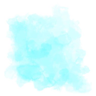 Beyaz lekeli mavi suluboya arka plan. Kağıda boya sıçramış. Pastel, narin ve zarif poster, afiş. EPS 8. Uzayı kopyala Doku, grunge.