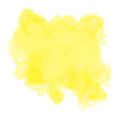 Suluboya limon arka planı. Bir tutam sarı, beyaz kağıda pastel boya. Vektör çizimi soyut desenli arkaplan. EPS 8.