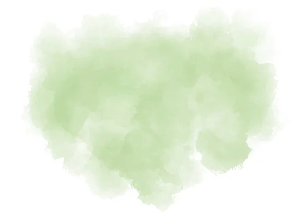 Пастельно Зеленый Фон Акварель Белой Бумаге Текстурированная Иллюстрация Тонкое Мятное — стоковый вектор
