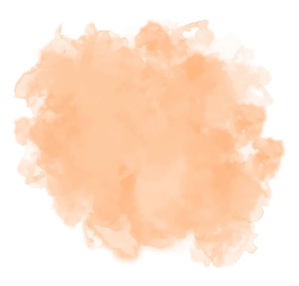 Aquarell Weich Orange Hintergrund Vektorabstrakte Illustration Textur Für Grafiken Bunte — Stockvektor