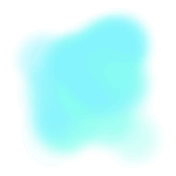 Eine Zarte Blaue Farbe Verschwommen Mit Türkis Aquarell Hintergrund Textur — Stockvektor