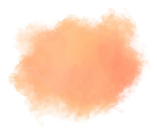 Aquarell Weich Orange Hintergrund Vektorabstrakte Illustration Textur Für Grafiken Bunte — Stockvektor