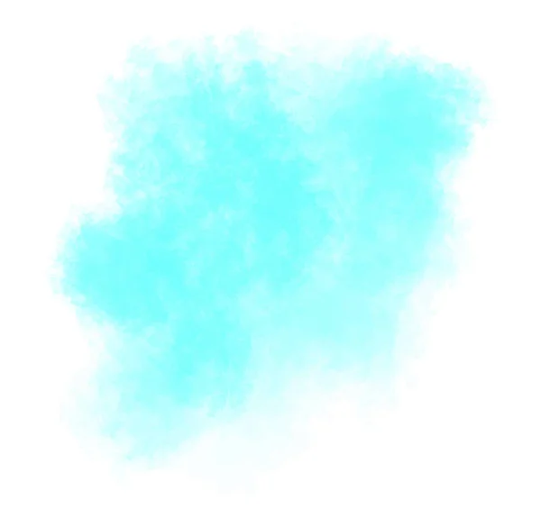 Blauwe Aquarelachtergrond Met Witte Splash Verf Plons Papier Pastel Delicate — Stockvector