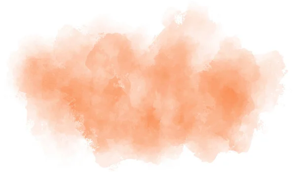 Aquarell Weich Orange Hintergrund Vektorabstrakte Illustration Textur Für Grafiken Bunte — Stockvektor