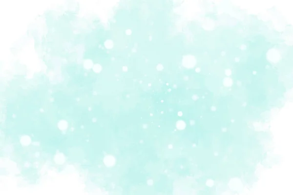 Bandiera Invernale Neve Bianca Che Cade Sfondo Acquerello Illustrazione Astratta — Vettoriale Stock