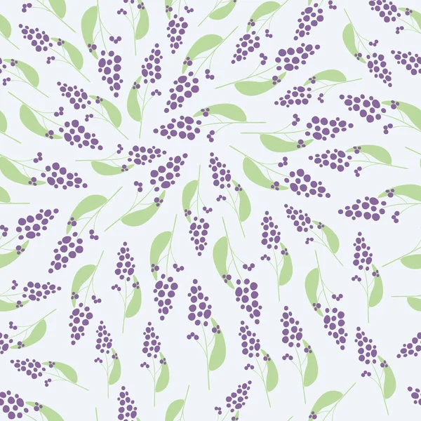 Padrão Abstrato Com Lavanda Sobre Fundo Claro Cenário Florístico Sem — Vetor de Stock