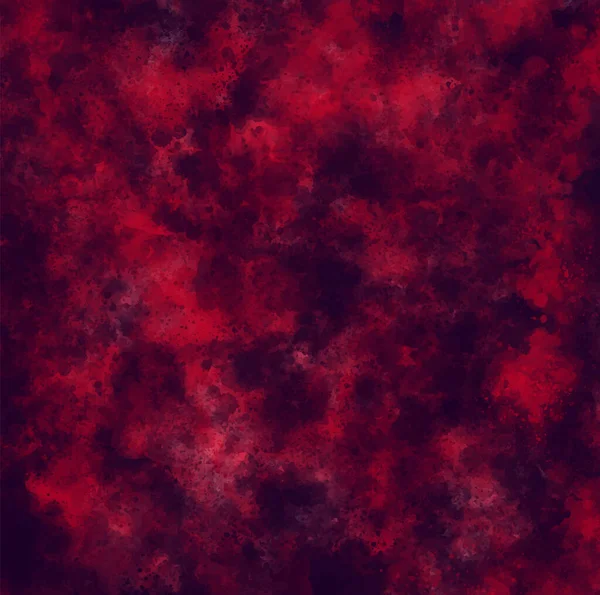 Fond Aquarelle Rouge Noir Fond Sombre Pour Conception Graphique Horreur — Image vectorielle
