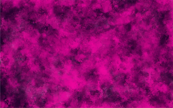 Salpicos Aquarela Isolados Fundo Branco Mistura Tinta Preta Violeta Rosa — Vetor de Stock