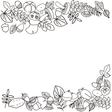 Sonbahar yaprakları ve hasat sonbahar