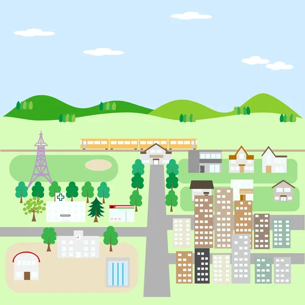 küçük bir kasaba sahne