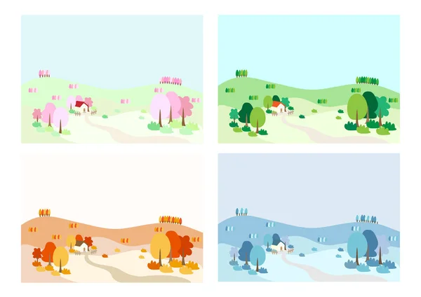 Dört mevsim toplayan kırsal kesimde