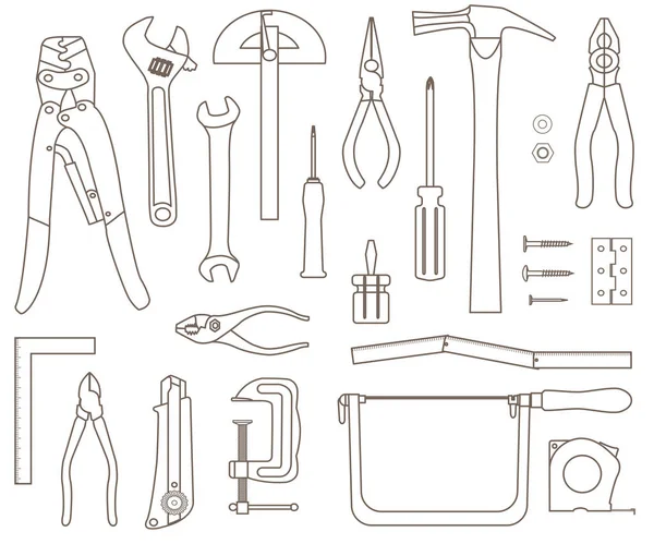 Illustrationssatz Des Tools — Stockvektor