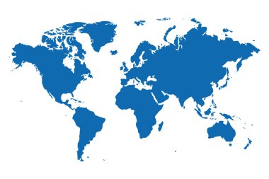 Dünya haritasının vektör illüstrasyonu